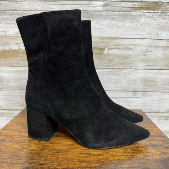 IRO Paris Helens Suede and Leather Ankle Bootie Women’s size 36 / 5.5 US - Picture 1 of 11